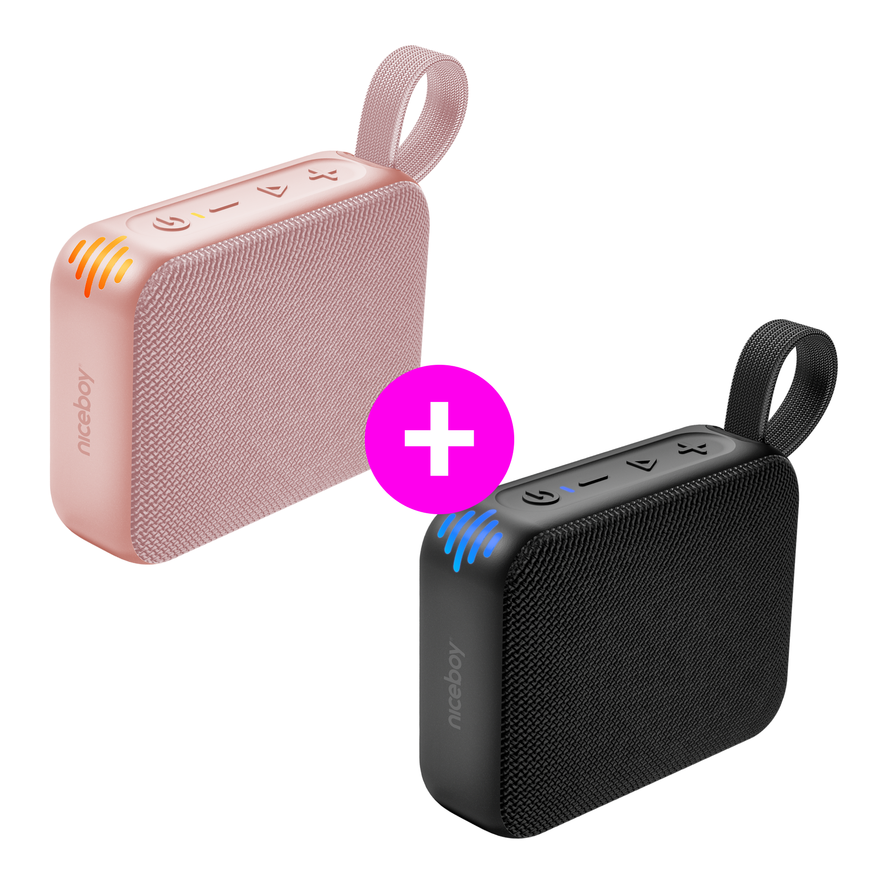 Akčný set 2× Atom Pink + Black