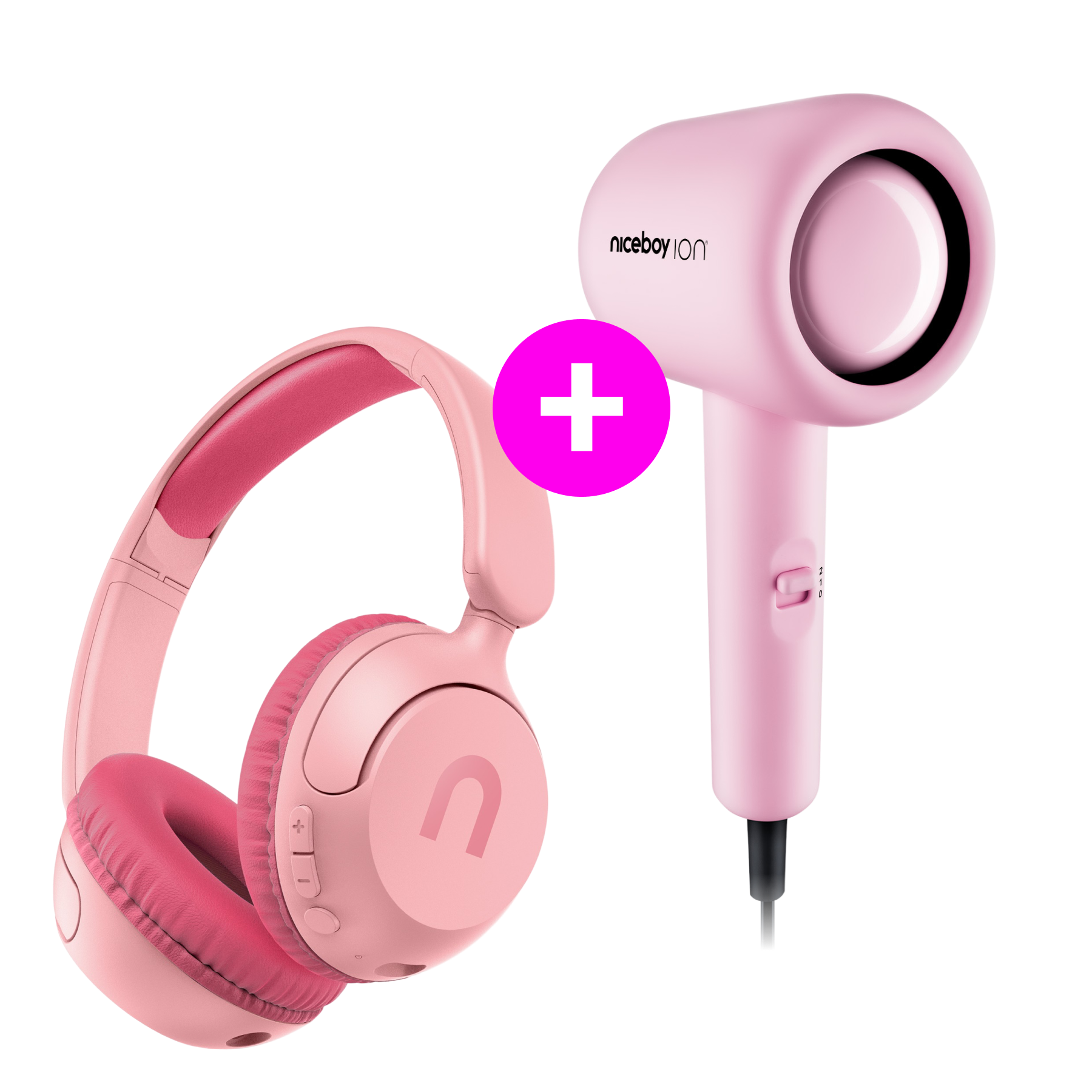Akčný set Kiddie 2 Pink + AirSonic Pop Rose